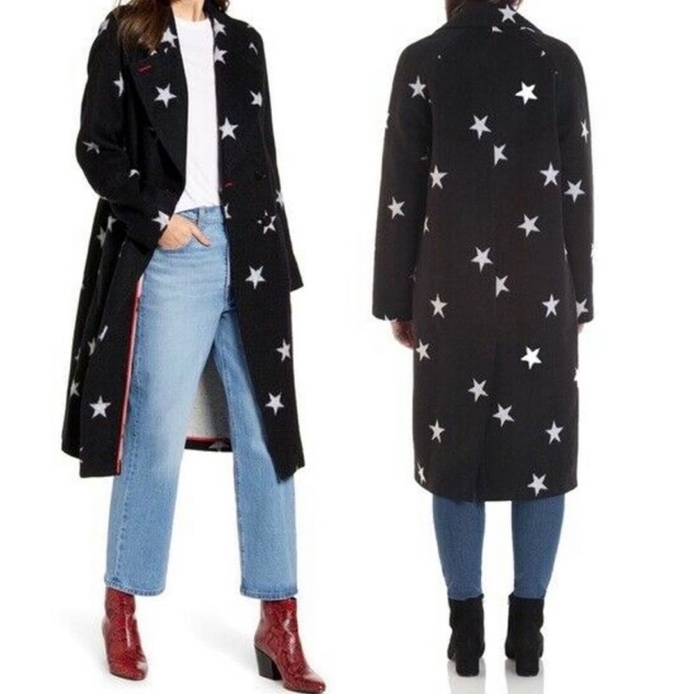 Avec Les Filles Star Trench Coat